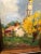 Pastoral Oil on Board of Church For Sale In New York - Image 6 of 13