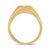 Contemporary 14K Yellow Gold Plated .925 Sterling Silver Miracle-Set 1/5 Cttw Diamond Men's Band Ring (I-J Color, I3 Clarity) - Size 11 For Sale - Image 3 of 6