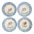 Vintage Los Angeles Pottery Laurie Gates Rooster Bowls-Set of 4 For Sale