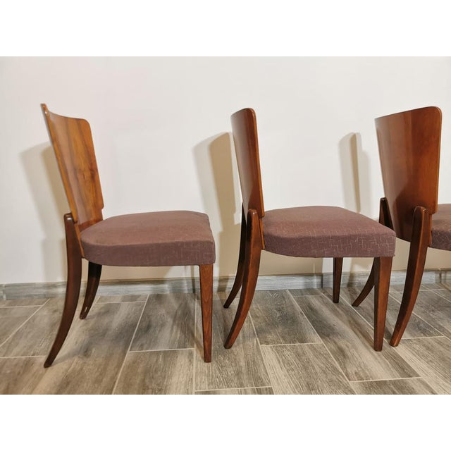 Art Deco Dining Chairs by Jindrich Halabala, Set of 4 For Sale - Image 18 of 18