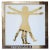Leonardo Da Vinci, the Vitruvian Man, Icon Wall Decoration by Davide Medri For Sale