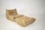 Ligne Roset Togo Lounge Chair and Pouf in Caramel Loop Fabric by Michel Ducaroy for Ligne Roset, 1973, Set of 2 For Sale - Image 4 of 18