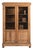 Pitch Pine Library Cabinet With Mesh Screen Doors For Sale