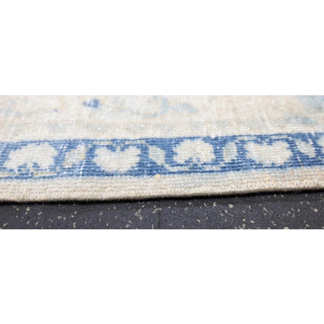 Navy Blue Antique Tabriz Rug 7'3'' x 10'5'' For Sale - Image 8 of 12