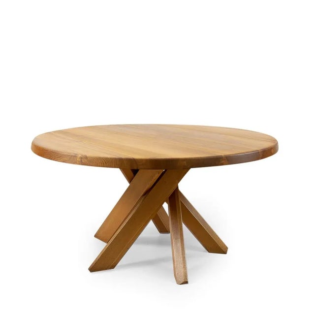 Pierre Chapo Models T21 & S24 Dining Table & Chairs by Pierre Chapo, 1970s, Set of 7 For Sale - Image 4 of 18