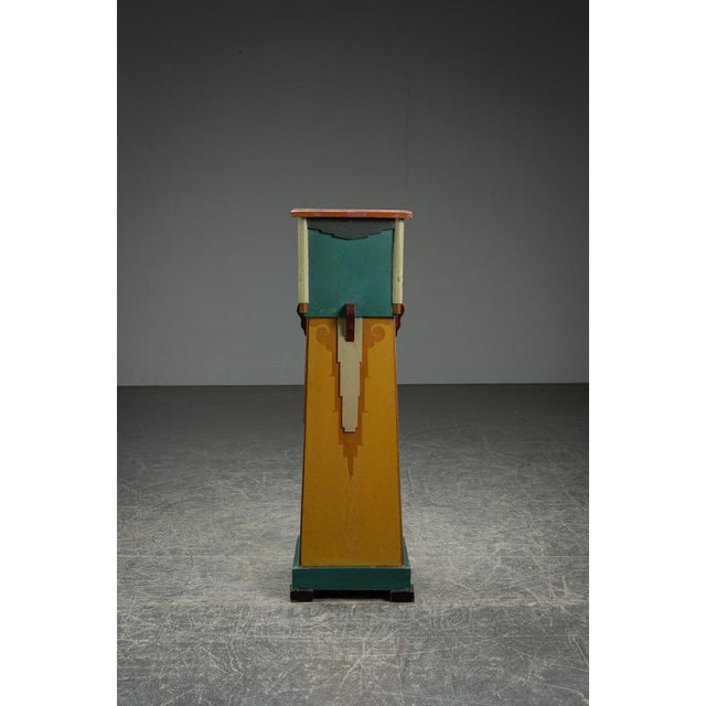 Wood 1920s Amsterdam School Pedestal For Sale - Image 7 of 14