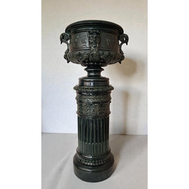 Column and Flower Pot by Johann Peter Gréber, Set of 2 For Sale - Image 12 of 12