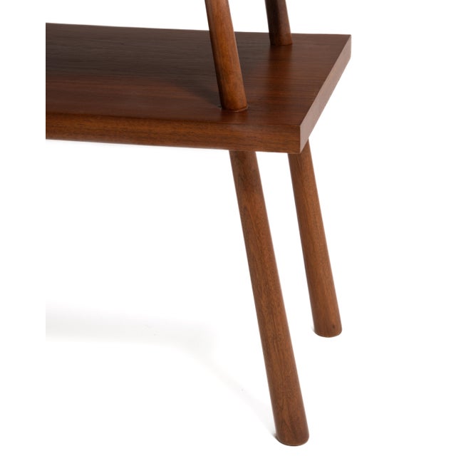 T. H. Robsjohn-Gibbings Widdicomb Walnut Console Hall Table 1952 Restored For Sale - Image 15 of 18