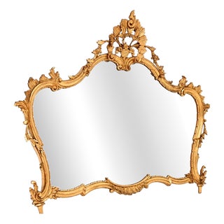 Vintage Italian Gilt Wood Mirror, 1930 For Sale