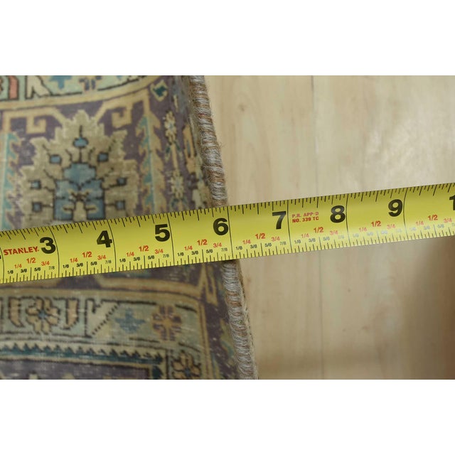 Tabriz Rug 9’5” X 12’7” Pink Wool Vintage Distressed Hand-Knotted Carpet For Sale - Image 13 of 15