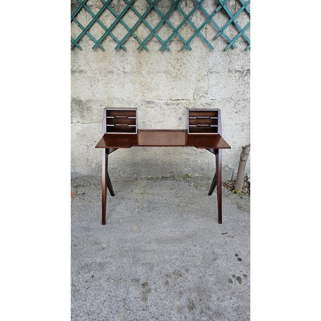 Wooden Desk, 1950s For Sale - Image 10 of 10