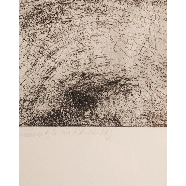 An etching on paper by French artist Jean-Pierre Jouffroy (1933–2018), a figure of the post-war Parisian avant-garde who...