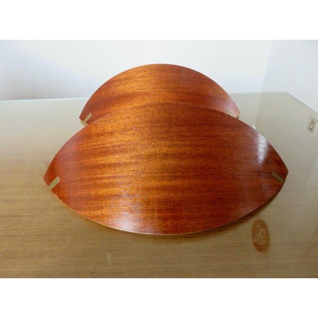 Scandinavian Wall Lights in Bentwood and Brass, 1980s, Set of 2 For Sale - Image 14 of 14