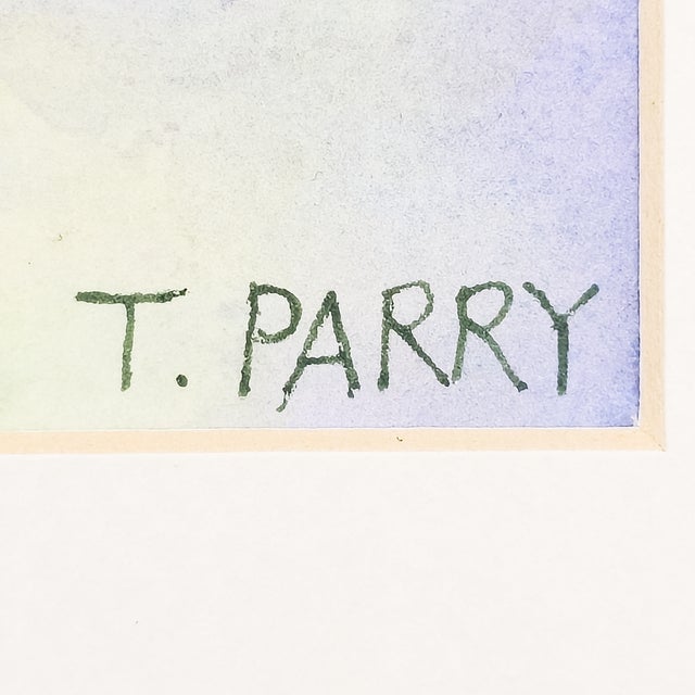 Paint Daffodils in Vase - Tomoko Parry, C. 1990s For Sale - Image 7 of 10