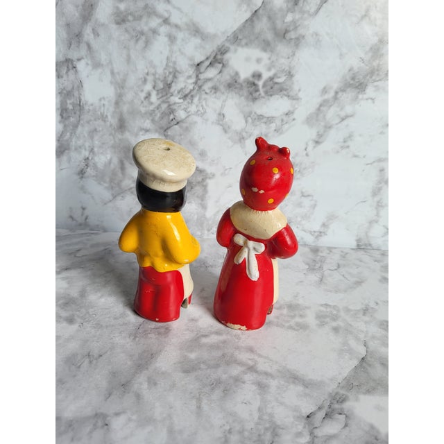 1940s Chef and Cook Salt & Pepper Shakers | Chairish