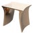 "Alphacute" Side Table With Bronze, Handmade For Sale