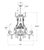 Visual Comfort Thomas O'Brien for Visual Comfort Signature Yves Chandelier in Gilded Iron with Crystal For Sale - Image 4 of 4