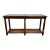 Vintage Mid Century Traditional Walnut Console Table Hall Table For Sale