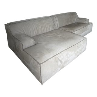 Paola Navone for Baxter “Miami Soft” Modular Leather Sofa – Made in Italy For Sale