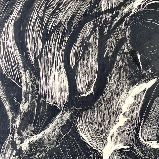 1970s "Seated Lady" Oil Painting by Stephen Bagnell, Framed For Sale - Image 4 of 6