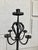 Pair of Italian Baroque Wrought Iron Five Light Candelabra For Sale - Image 11 of 12