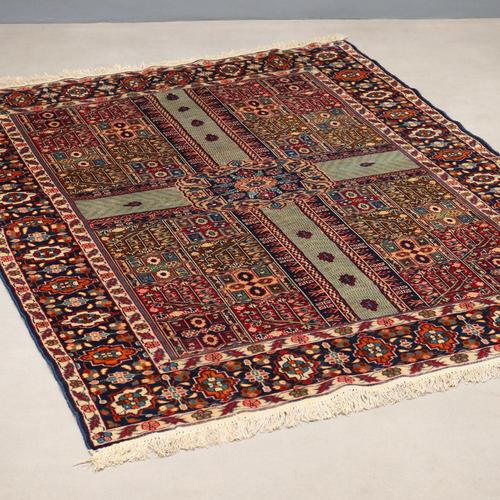 Maroon Vintage Indian Jaipur Rug For Sale - Image 8 of 8
