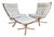 Mid-Century Falcon Lounge Chairs and Ottoman by Sigurd Ressell for Vatne Mobel, Norway, Set of 3 For Sale