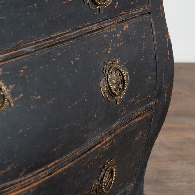 19th Century Danish Black Painted Oak Secretary Bureau For Sale - Image 13 of 18