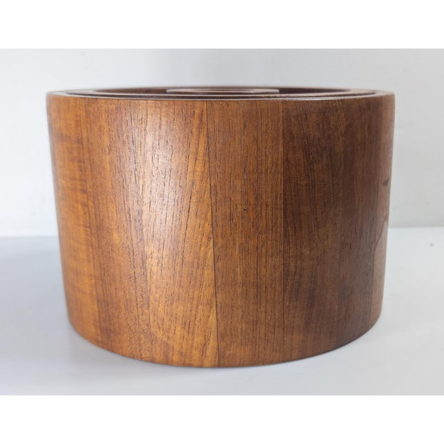 Mid-Century Modern Mid-Century Danish Modern Teak Ice Bucket by Dansk For Sale - Image 3 of 13