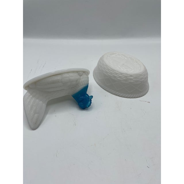 Westmoreland Glass Vintage Milk Glass Hen on Nest For Sale - Image 4 of 10