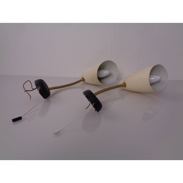 Mid-Century Adjustable Wall Lamps, Italy, 1950s, Set of 2 For Sale - Image 9 of 18