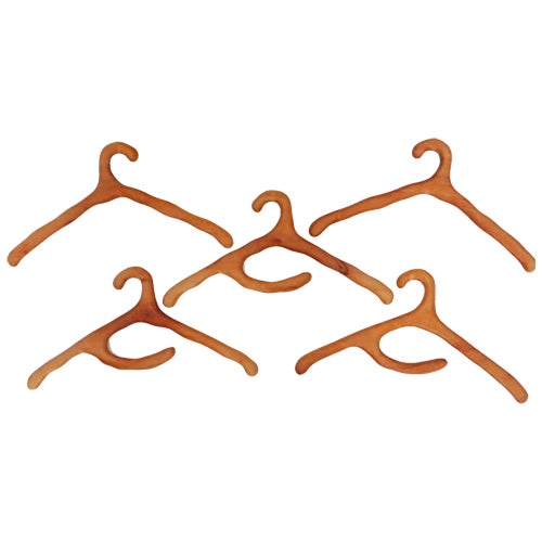 Anthroposophical Wooden Clothes Hangers, Set of 5 For Sale