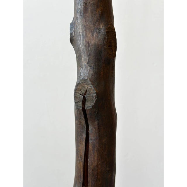 Wood Vintage Folk Art Tree Coat Rack, Circa 1940s-50s For Sale - Image 7 of 12