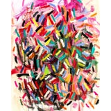 "Pick Up Sticks" Contemporary Original Abstract Acrylic Painting For Sale