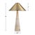 Travertine Cone & Brass Table Lamp For Sale In Los Angeles - Image 6 of 6