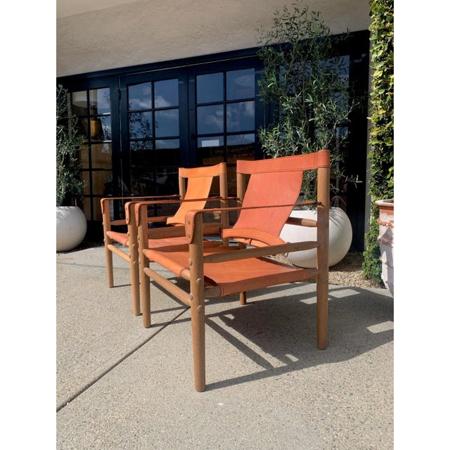 Leather Occasional Chairs - Pair For Sale - Image 4 of 10