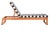 Brown Solano Sunlounger - Natural/Black Stripe For Sale - Image 8 of 9