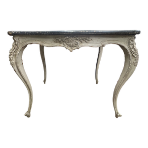 19th Century French Louis XV Style Painted Table