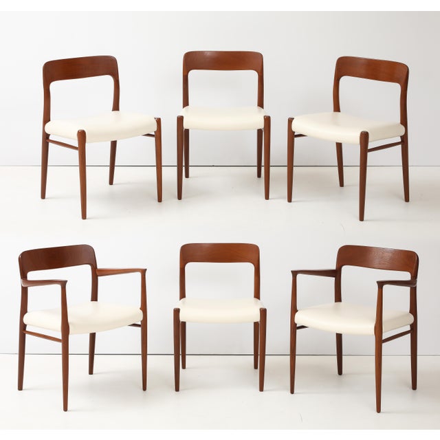 Niels Otto Moller Model 77 & 56 Teak Dining Chairs Set of 10 For Sale - Image 18 of 18