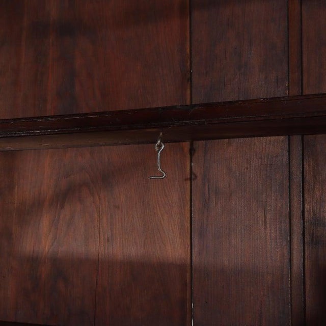 Oversized Antique Sheraton Flame Mahogany Step Back Cupboard C1830 For Sale - Image 14 of 18