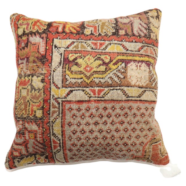Vintage Zabihi Collection Turkish Oushak Large Rug Pillow - 1'7" x 1'8" For Sale - Image 10 of 10