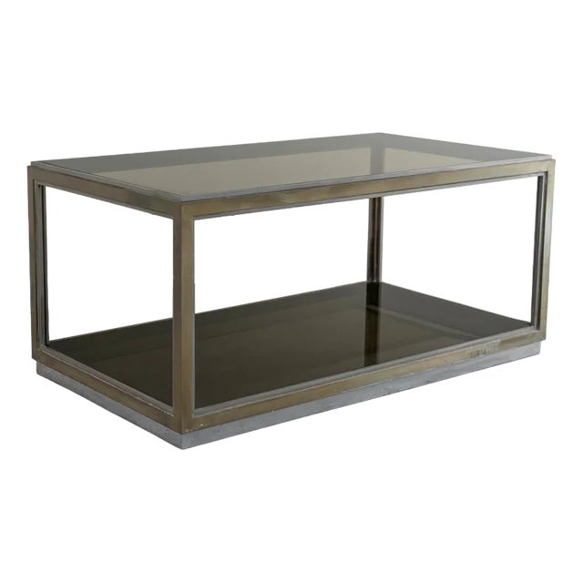 Vintage Steel Center Table, 1970s For Sale