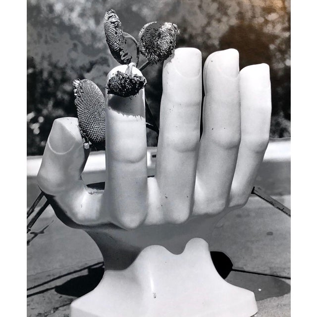 Naomi Savage, Photo Of Pedro Friedeberg Hand Chair Vintage Silver Gelatin Photograph, 1981 For Sale