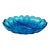Vintage Turquoise Blue Indiana Glass Oval Divided Dish For Sale