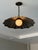 Black Handcrafted Black Antique Brass Finish Pendant Light, Unique Brass Ceiling Light, Milk Glass Globe, Vintage Home Decor For Sale - Image 8 of 10