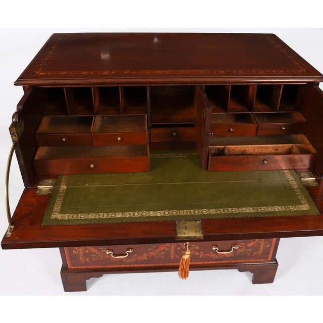 Antique Early George II Inlaid Mahogany Chest with Secretaire, 18th Century For Sale - Image 12 of 18