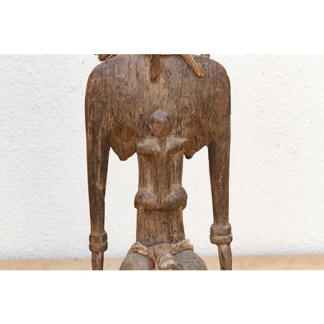 Antique Oxidized Wood African Maternity Figure For Sale - Image 10 of 13