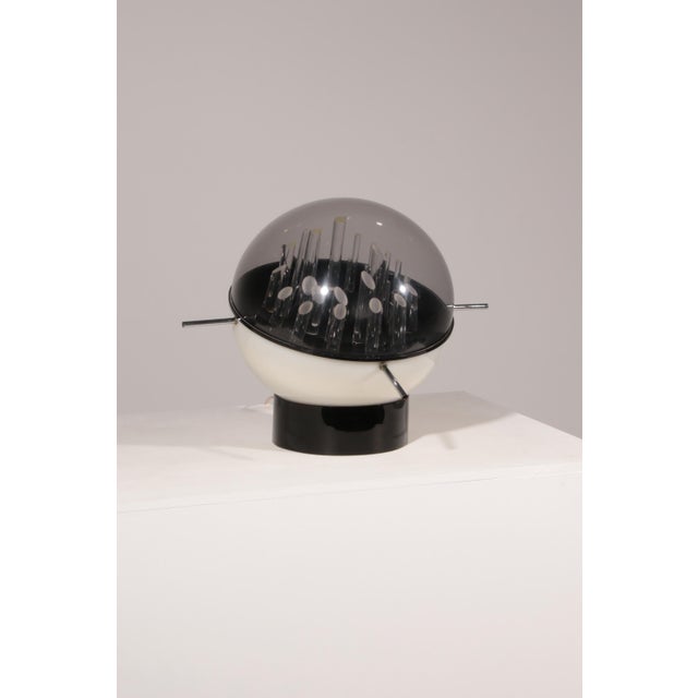 Space Age Sculptural Globe-Shaped Table Lamp by Gaetano Missaglia, Italy, 1970s For Sale - Image 4 of 10