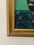 A maritime seascape featuring a vivid turquoise sky that makes an immediate statement against choppy waters rendered in...