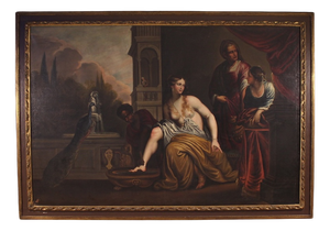 Italian Painter, Bathsheba at Her Bath, Nude, 1720, Oil on Canvas